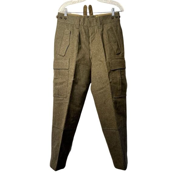WWII German Military Field Pants 32x28 WILH. SCHWARZ Konradsreuth Authentic Rare - Picture 1 of 13